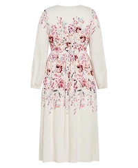 City Chic Plus Keyla Print Maxi Dress