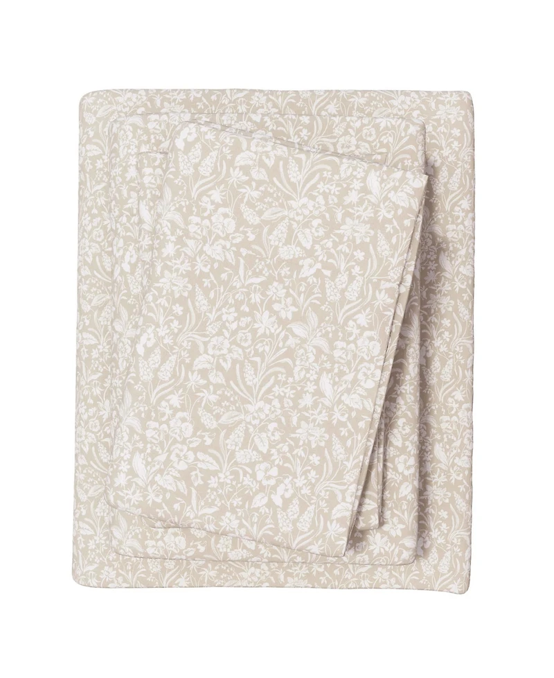 Linery & Co. Ultra-Soft Turkish Cotton Flannel Winter Floral Print Sheet Set