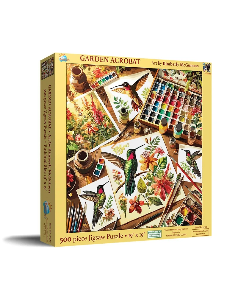 SunsOut Garden Acrobat 500 piece Jigsaw Puzzle for Adults
