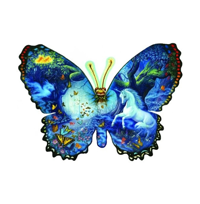 SunsOut Fantasy Butterfly 1000 piece Jigsaw Puzzle for Adults Special Shape