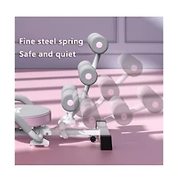 Artudatech Foldable Ab Machine with Twisting & Crunching, Core Trainer with Adjustable Height and Back Support