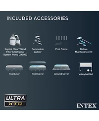 Intex Ultra Xtr 32' x 16' x 52" Above Ground Pool & OptiFlow Premium Filter Sand