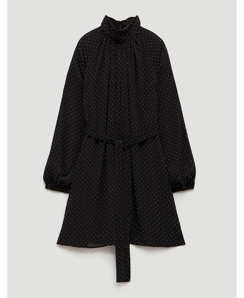 Hush Women's Diamante Gathered Neck Mini Dress