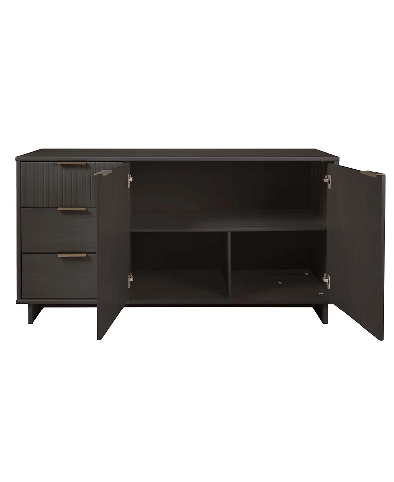 Manhattan Comfort Granville 55" Solid Wood Sideboard