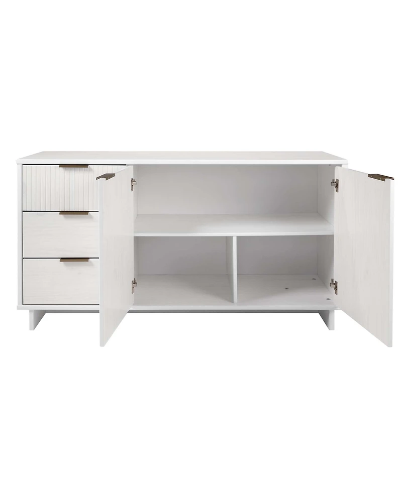 Manhattan Comfort Granville 55" Solid Wood Sideboard