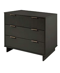 Manhattan Comfort Granville 38" Solid Wood 3-Drawer Dresser
