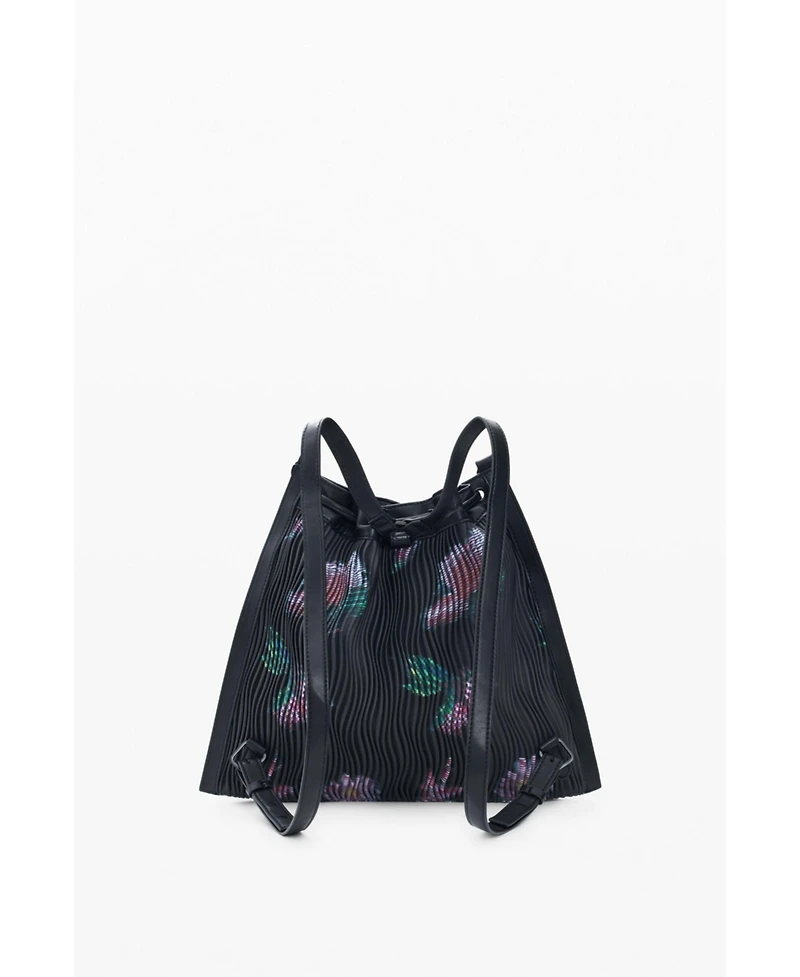 Desigual Women's Medium backpack with floral texture