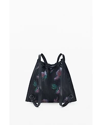 Desigual Women's Medium backpack with floral texture