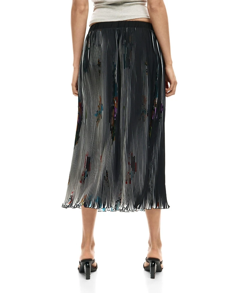 Desigual Women's Arty texture midi skirt