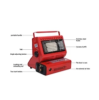 Artudatech Portable Butane Heater with Rotating Handle for Outdoor Warmer & Emergency Cooker