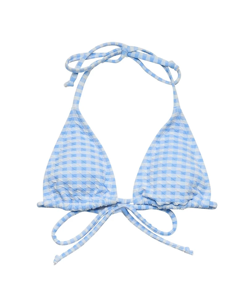 Snapper Rock Women's Seaside Gingham Bikini Top