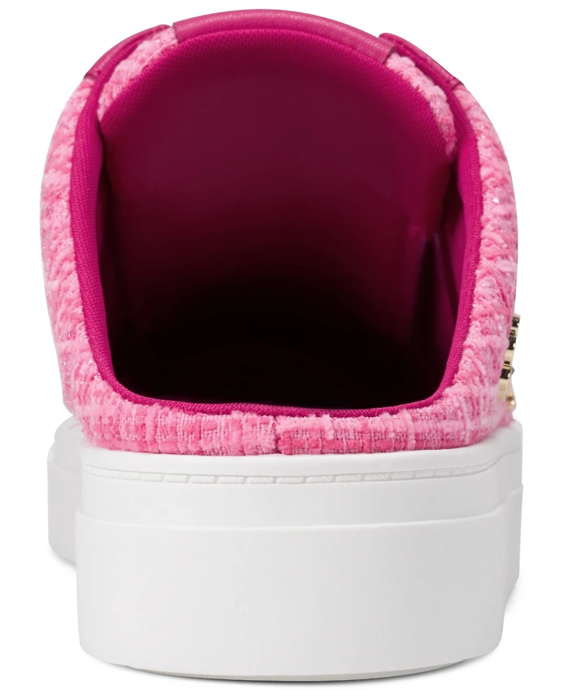 Karl Lagerfeld Paris Women's Cambria Macaron Slip-On Sneaker Mules