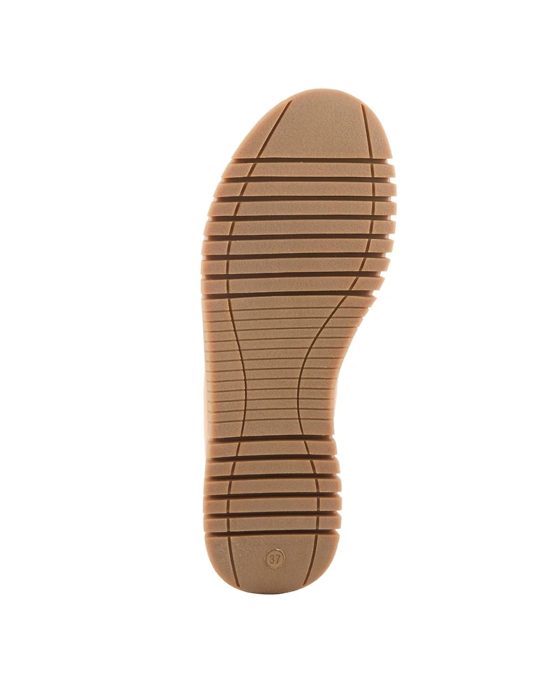 Spring Step Women's Patton Slip-On Shoes With Twin Elastic Gore, Ruching Leather and Removable Insole