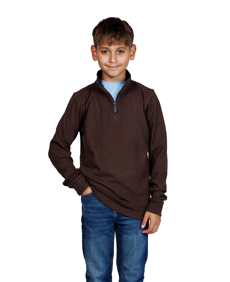 Tailorbyrd Boys Cozy Knit Quarter Zip