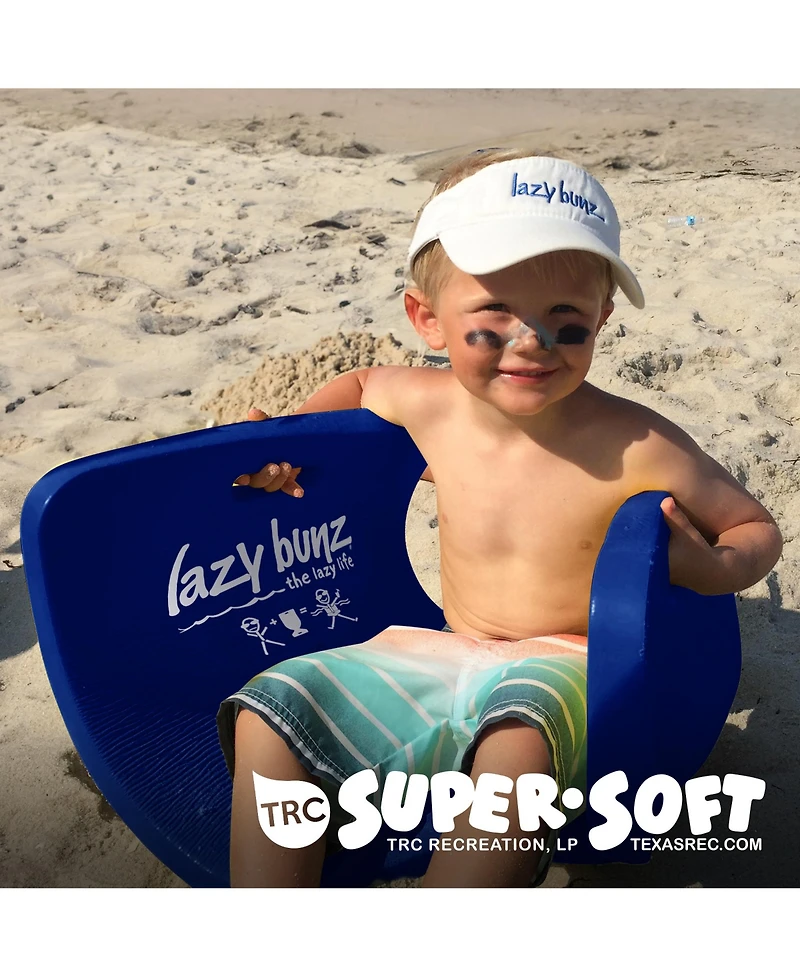 Trc Recreation Lazy Bunz Foam Saddle Swimming Pool Lounger Float, Navy Blue