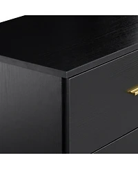 Streamdale Furniture Modern 8-Drawer Black Dresser