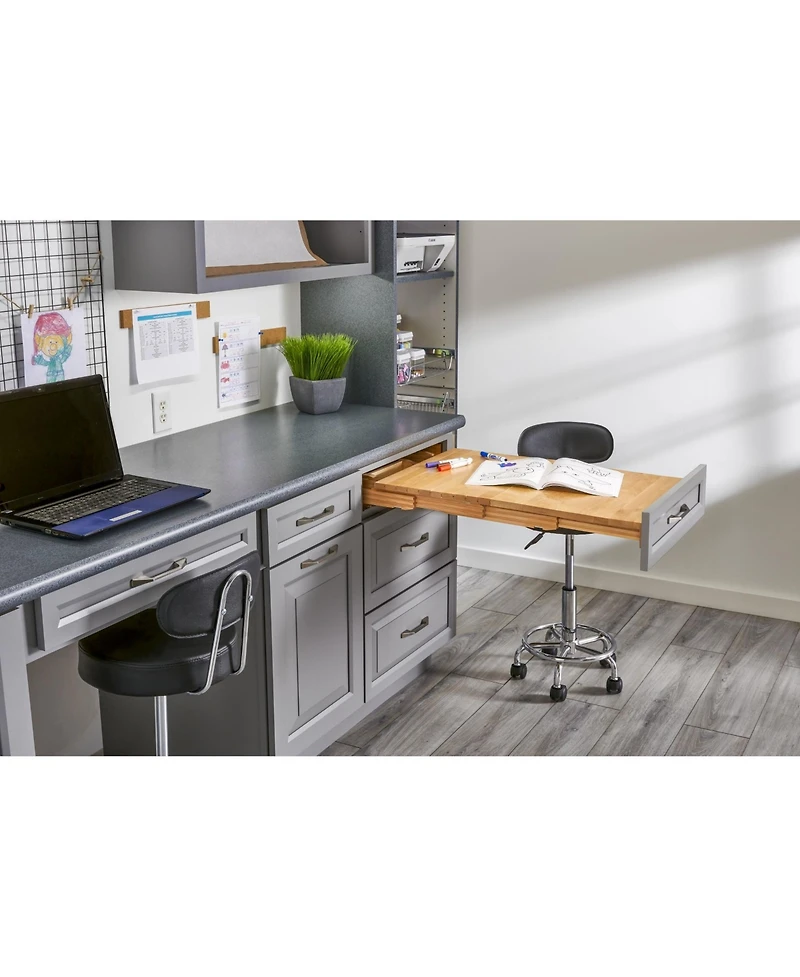 Rev-a-Shelf Pullout Wooden Counter Tambour Table for 21.77" Drawers, 4TT-2133-1