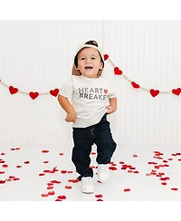 Sweet Wink Toddler Boys Heartbreaker Valentine's Day Short Sleeve T-Shirt
