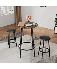Streamdale Furniture 3-Piece Bar Table Set with 2 Bar Stools