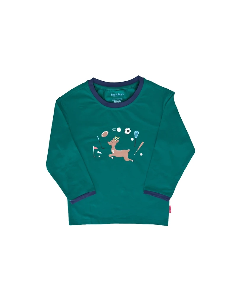 Bits & Bows Baby Reindeer Games Long Sleeve T-Shirt