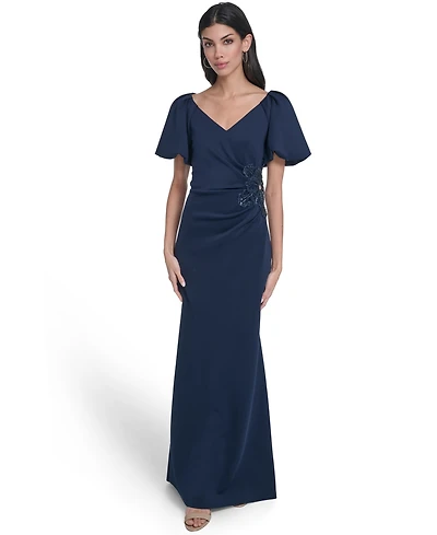 Eliza J Women's V-Neck Ball Gown