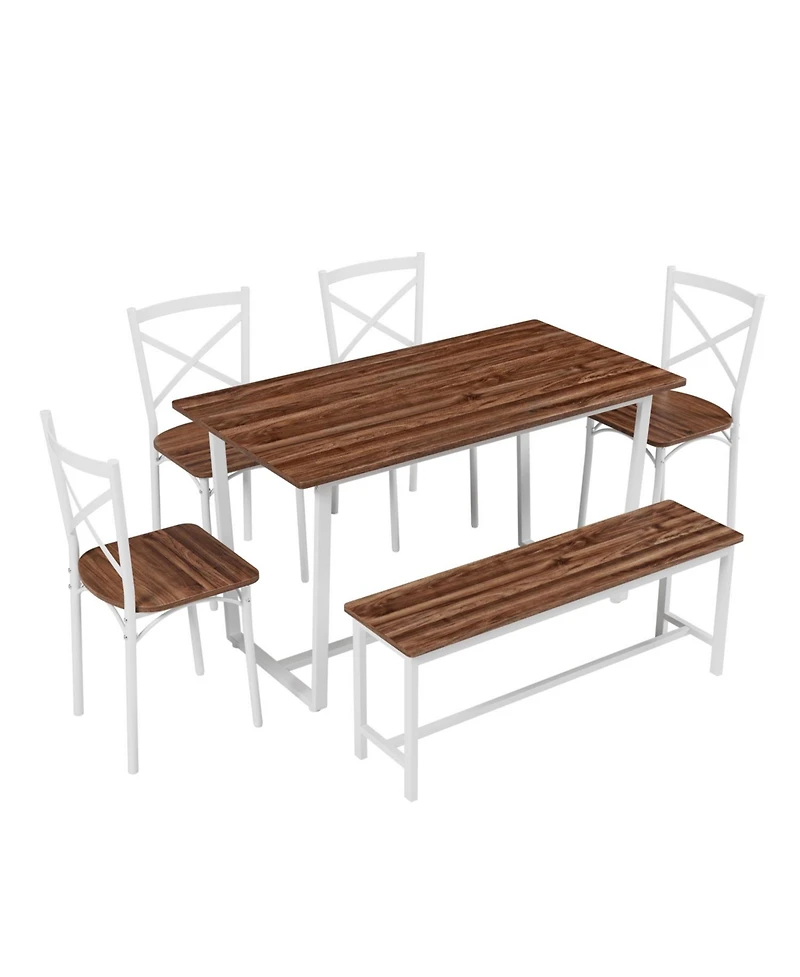 Streamdale Furniture 6-Piece Dining Set- Kitchen Table for Small Spaces