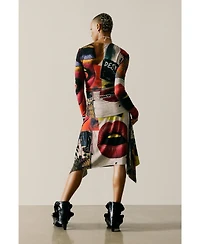 Desigual Women's Printed Dress With Lips