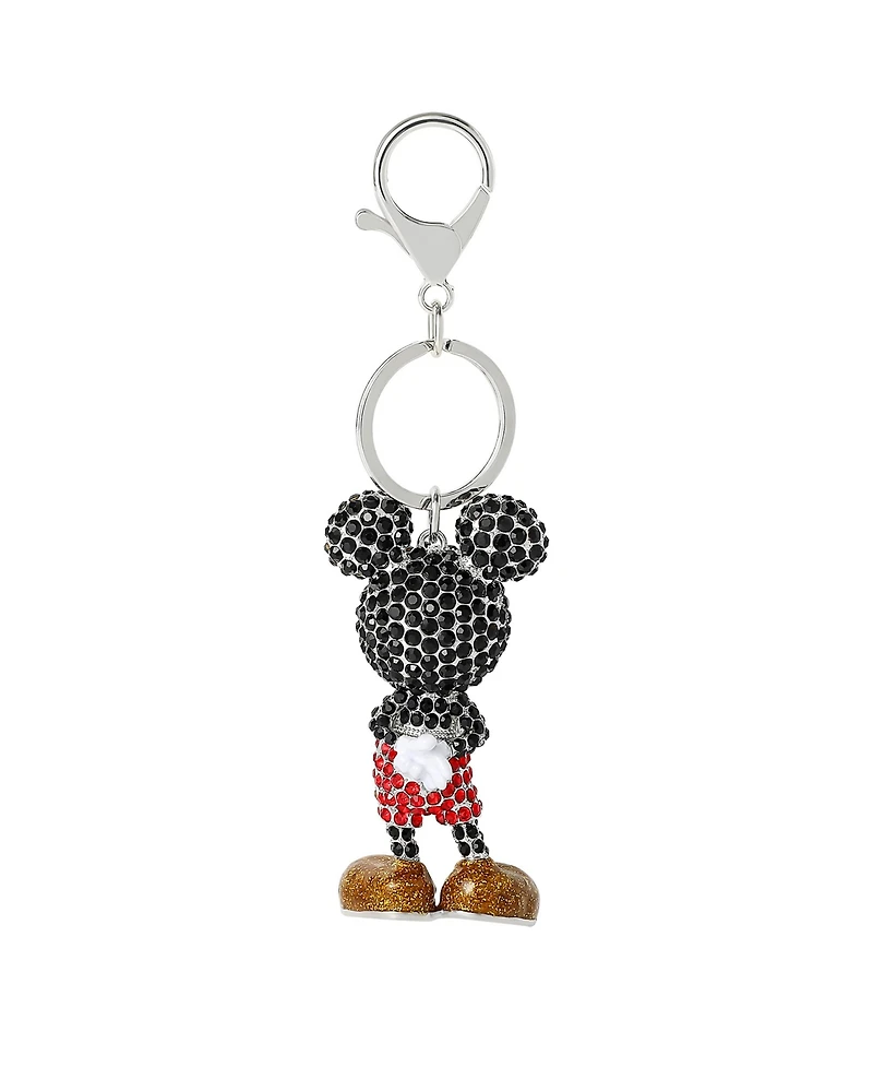 Disney Mickey Mouse Crystal Pave Bag Charm Keychain – Officially Licensed