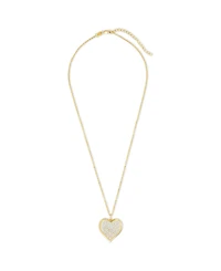 Sterling Forever Small Cz Statement Heart Pend