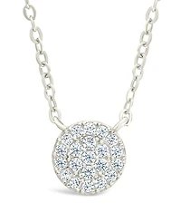 Sterling Forever Cz Disc Pendant