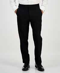 Alfani Men's Classic-Fit Stretch Black Tuxedo Pants, Created for Macy's