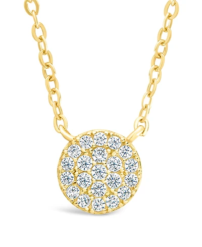 Sterling Forever Cz Disc Pendant