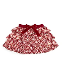 Sweet Wink Baby Girls Christmas Plaid Bow Tiered Tutu Skirt