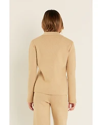 English Factory Women's Collared Knit Sweater