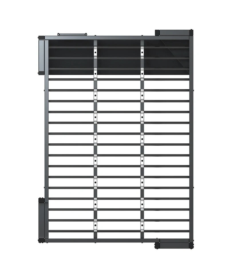 Streamdale Loft Bed with Desk, Full Size Metal Loft Bed Frame, Black