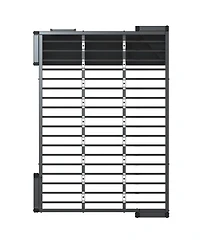 Streamdale Loft Bed with Desk, Full Size Metal Loft Bed Frame, Black