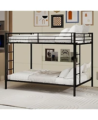 Streamdale Furniture Streamdale Multi-Functional Square Tube Iron Bunk Bed