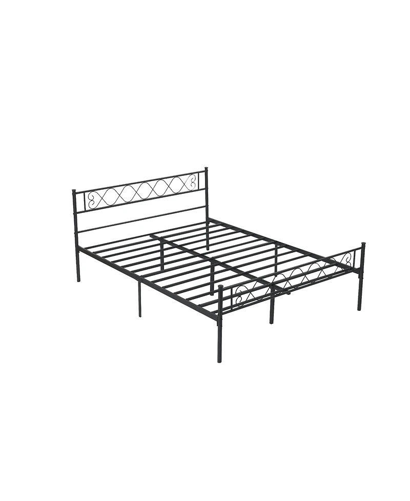 gaomon Easy Assembly Metal Queen Bed Frame, Space Saving for Living Room, Guest Room – Bed Frame