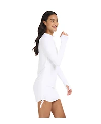 BloqUV Women's Upf 50+ Sun Protective Relaxed Drawstring Cover Up Tops