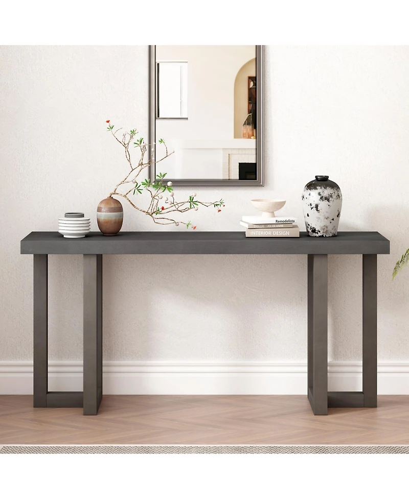 Streamdale Furniture Geometric Console Table - Pine Legs