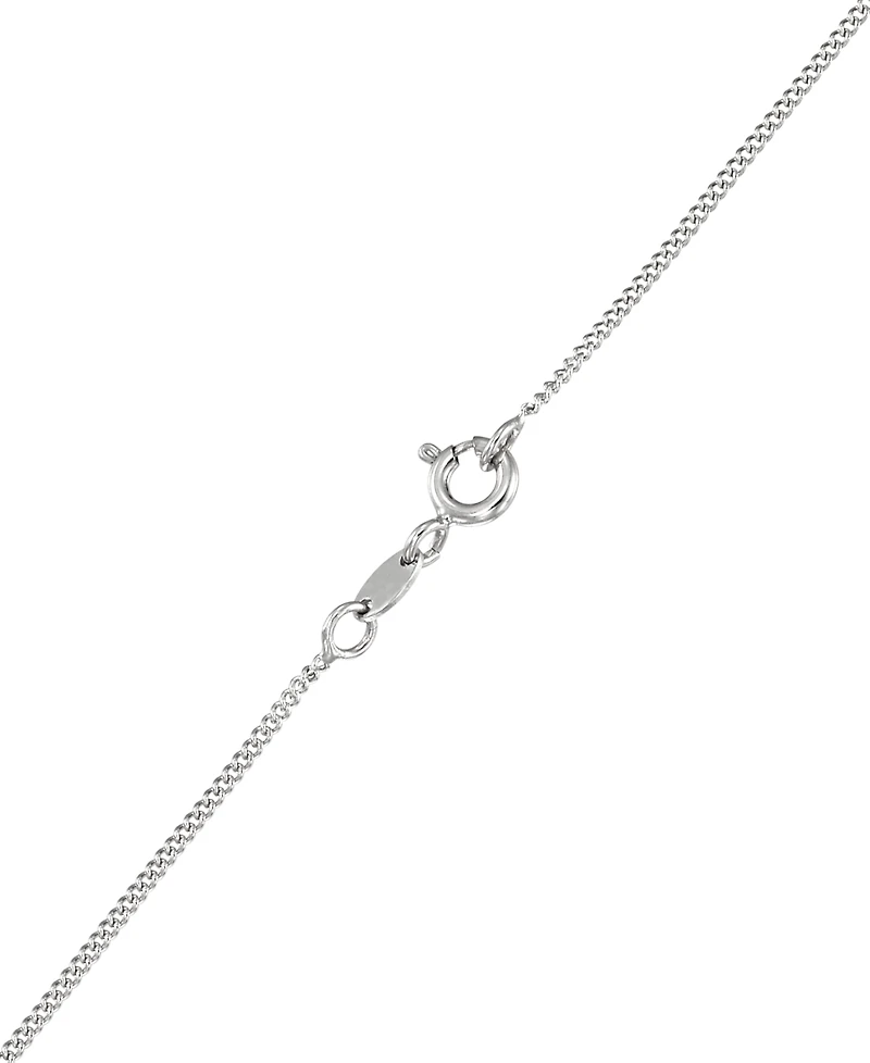 Macy's Marcasite Blue Agate (2.5 ct. t.w.) Leaf Pendant Necklace in Sterling Silver