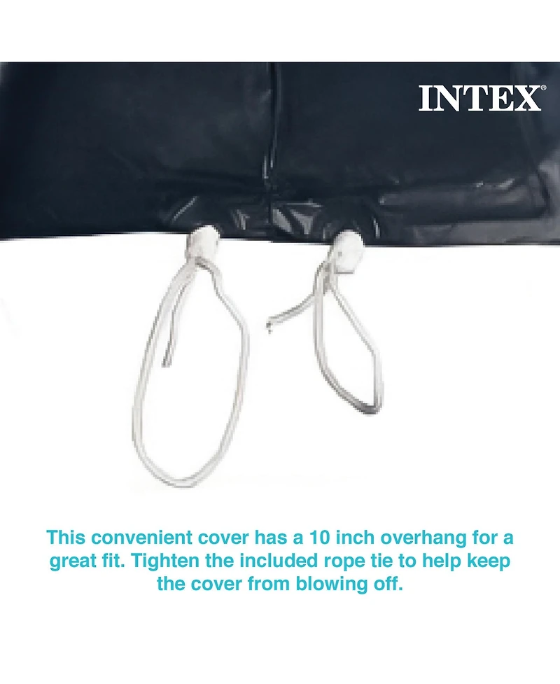 Intex 28032E 15 Foot Round Above Ground Swimming Pool Cover, (Pool Cover Only)