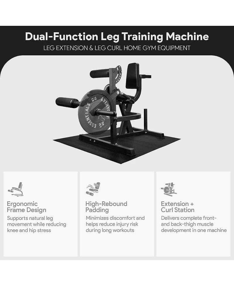 BalanceFrom Fitness Leg Extension & Curl Machine, Adjustable Home Gym Equipment