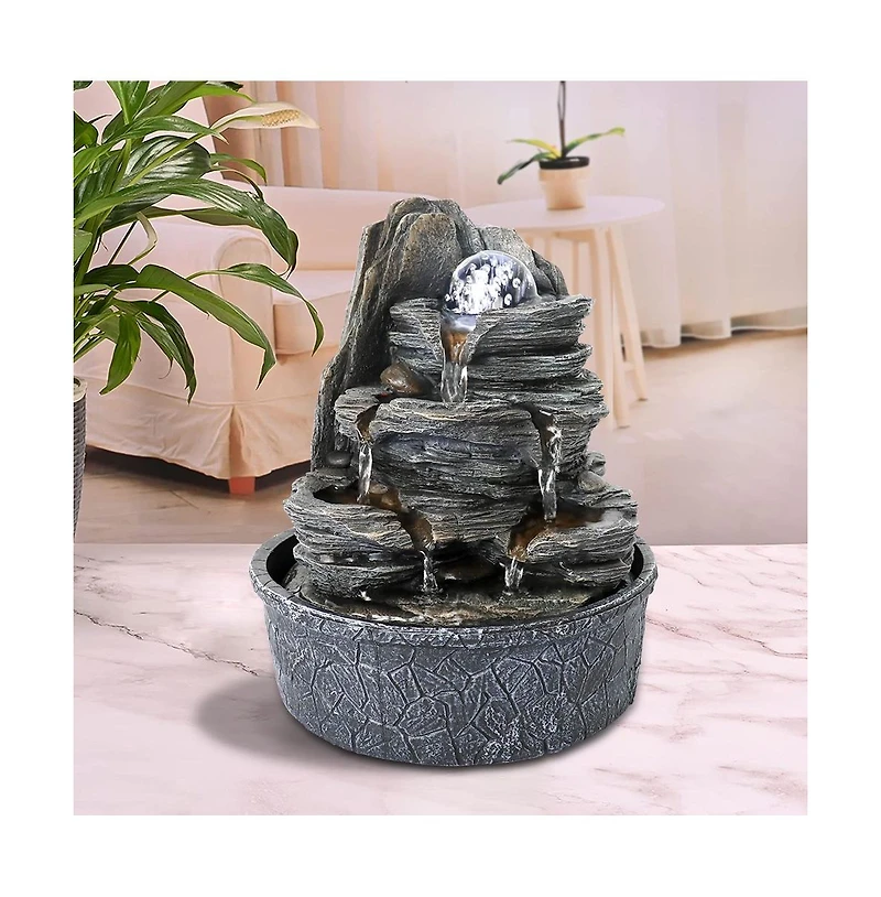 SunJet 9.8” Rockery Indoor Water Fountain