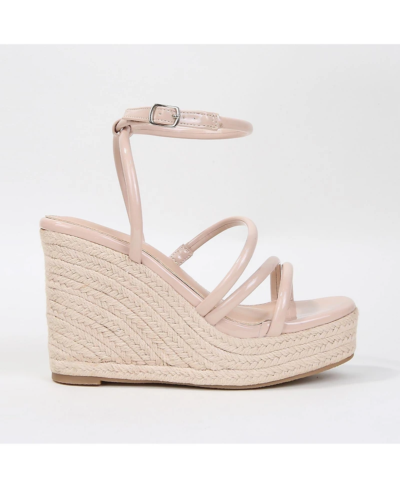 Berness Women's Rivka Strappy Espadrille Wedge Sandals