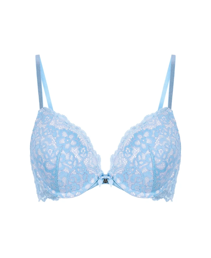 Hunkemoller Women's Marine Padded Push-Up Underwired Bra