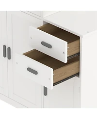 Streamdale Furniture Streamdale Twin Platform Bed with Bookshelf & Trundle