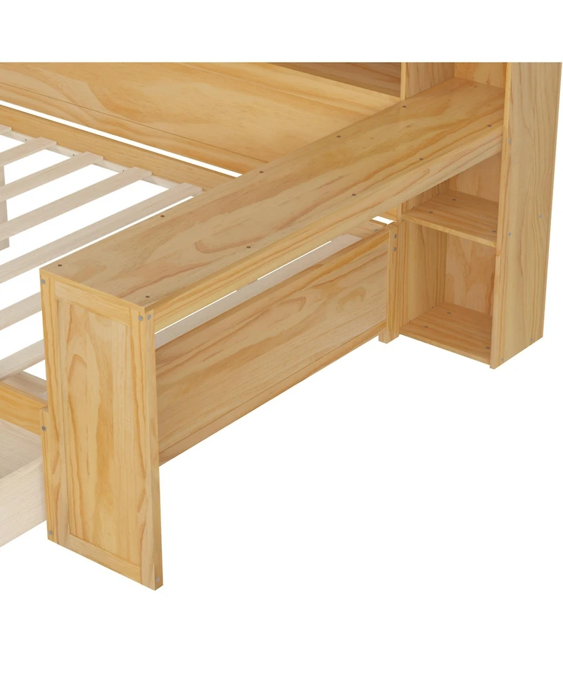 Streamdale Furniture Wooden Daybed with Storage & Desk