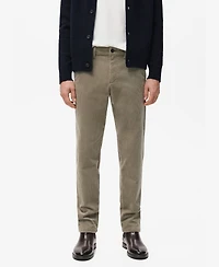 Mango Men's Corduroy Slim-Fit Pants