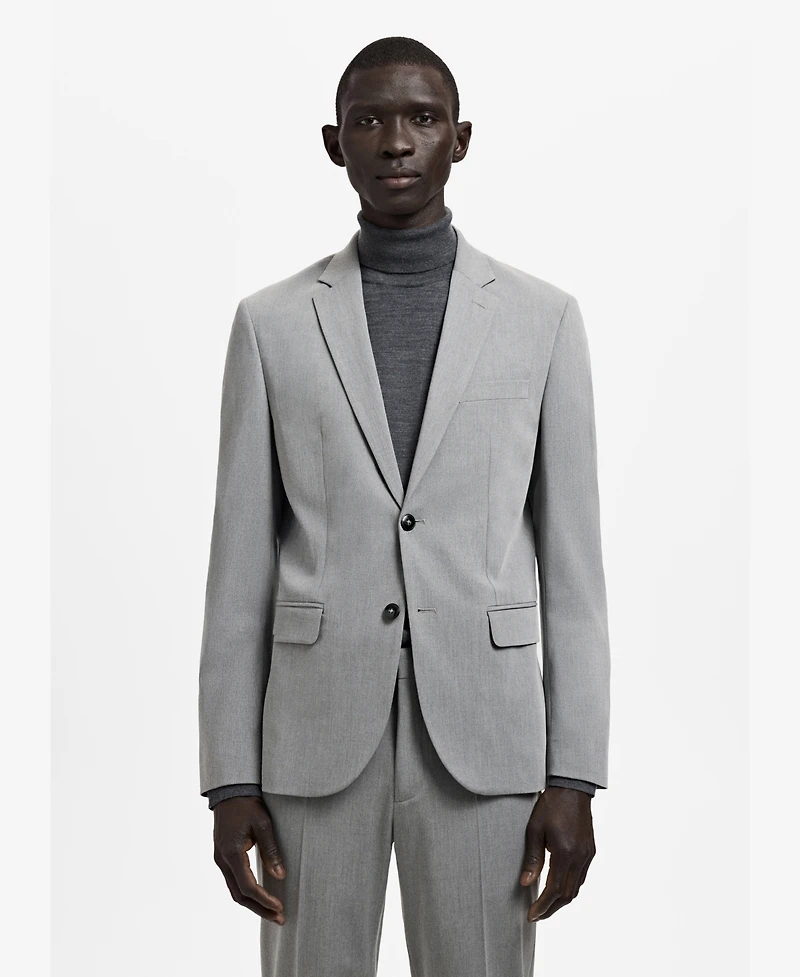 Mango Men's Stretch Fabric Super Slim-Fit Suit Jacket